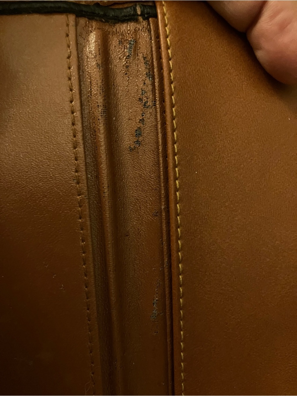 Dooney & Bourke Black Pebbled Leather Wallet with Tan Trim - Picture 7 of 16